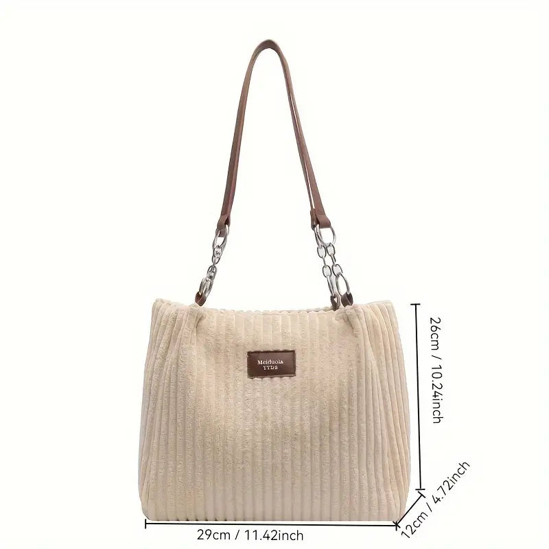 Corduroy Tote Bag