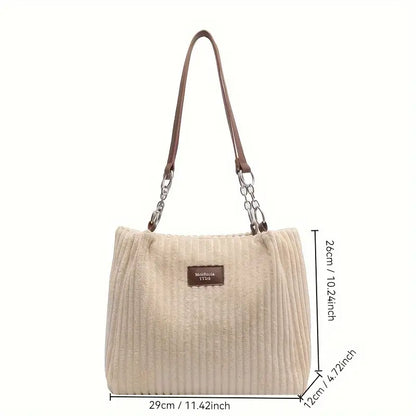 Corduroy Tote Bag