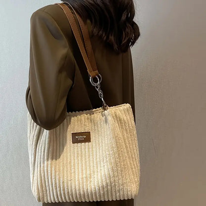 Corduroy Tote Bag