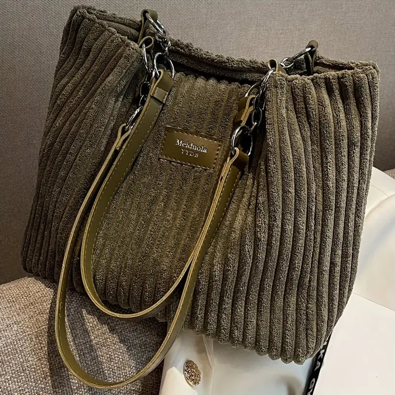 Corduroy Tote Bag
