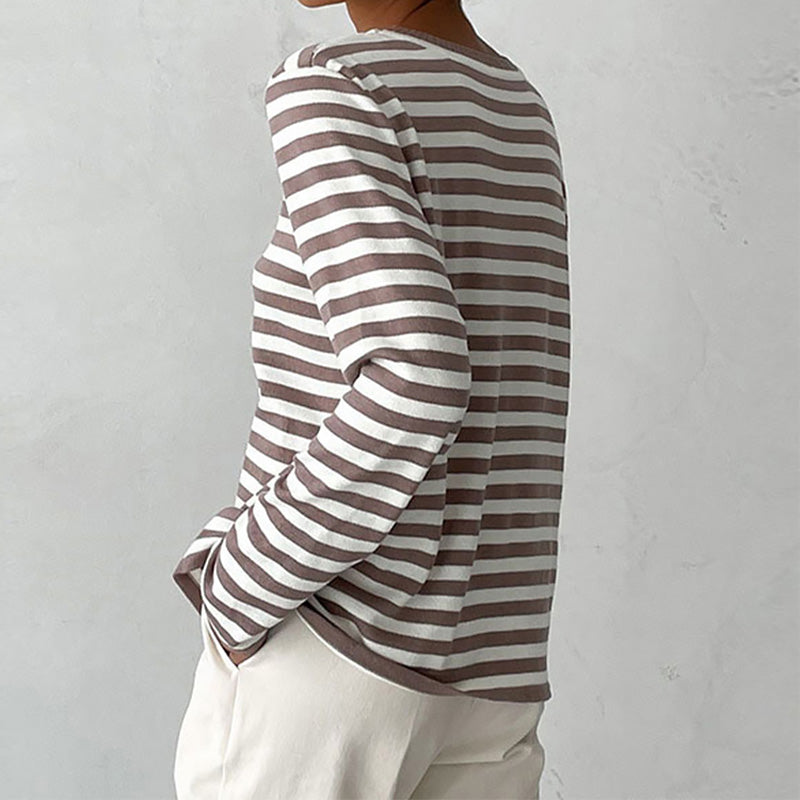Dagmar Elegant Gestreept T-shirt