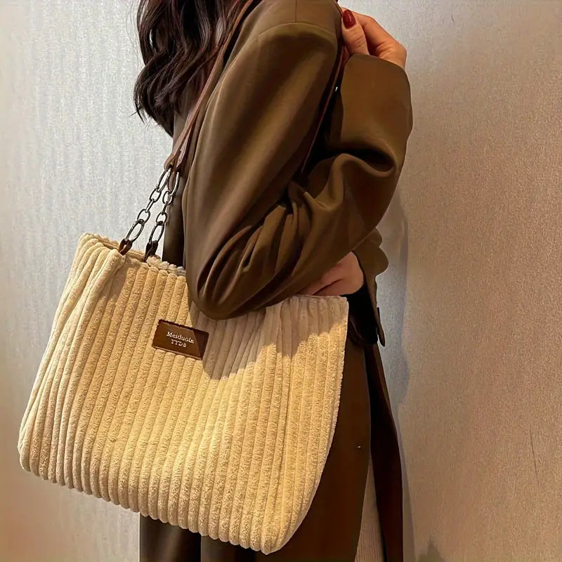 Corduroy Tote Bag