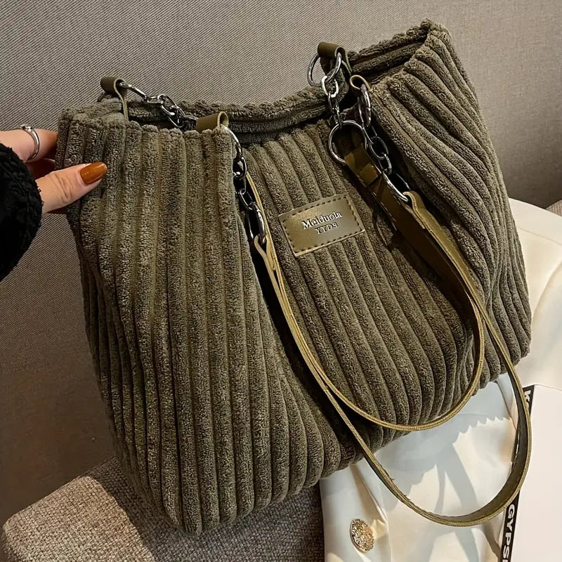 Corduroy Tote Bag