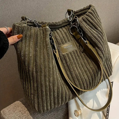 Corduroy Tote Bag