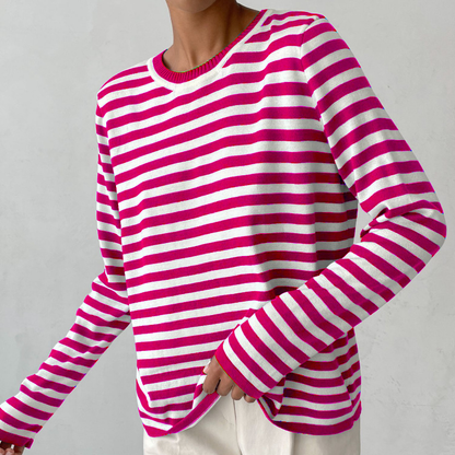 Dagmar Elegant Gestreept T-shirt